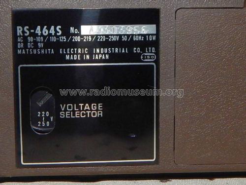 National Panasonic Stereo Cassette Recorder 464 RS-464S; Panasonic, (ID = 1731942) R-Player