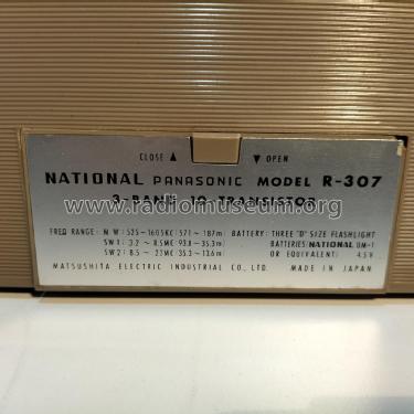 National Panasonic Super Sensitive 10 Transistor R-307; Panasonic, (ID = 2738297) Radio