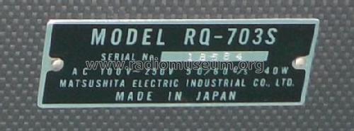 National RQ-703S; Panasonic, (ID = 2763849) R-Player