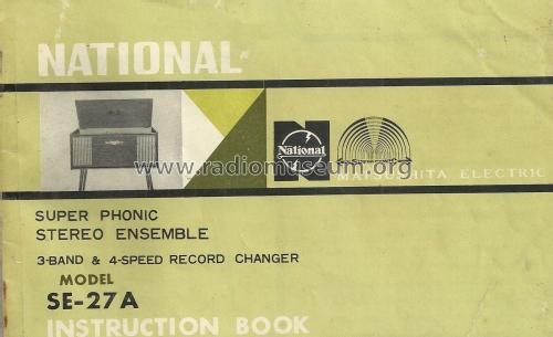 National Super Phonic Stereo Ensemble SE-27A; Panasonic, (ID = 1915728) Radio