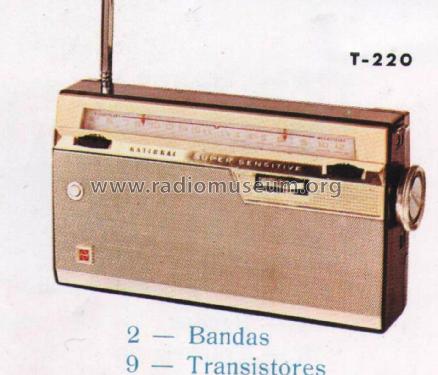 National T-220H; Panasonic, (ID = 2057877) Radio