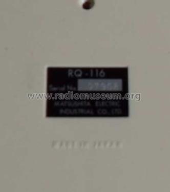 Panasonic 4-Track Monaural Tape Recorder RQ-116; Panasonic, (ID = 1555036) R-Player