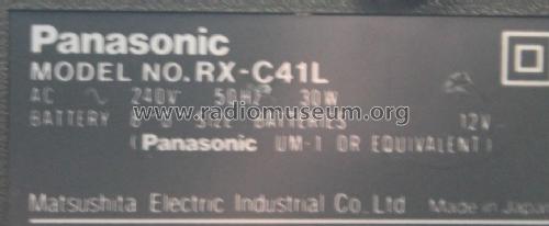 Panasonic - Portable Stereo Component System RX-C41L; Panasonic, (ID = 1849799) Radio