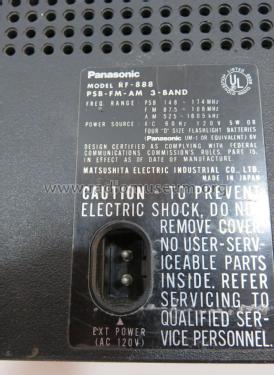 Panasonic PSB/FM/AM 3-Band Radio RF-888 / Tech 800; Panasonic, (ID = 2850933) Radio