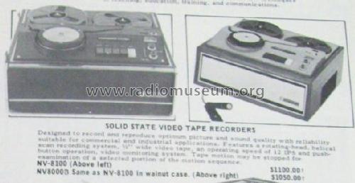 Panasonic - Solid State Video Tape Recorder NV-8100; Panasonic, (ID = 1816845) R-Player