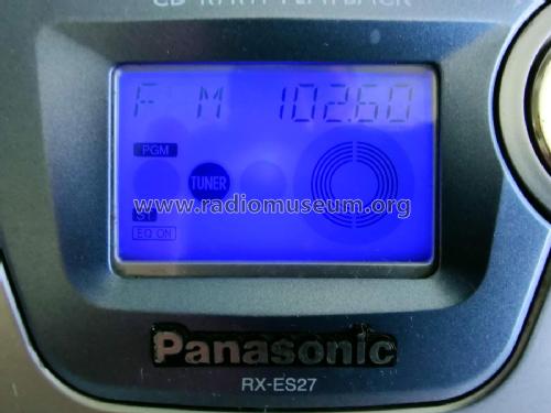 Portable Stereo CD System RX-ES27; Panasonic, (ID = 2662649) Radio