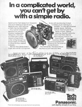 Panasonic PSB/FM/AM 3-Band Radio RF-888 / Tech 800; Panasonic, (ID = 2292797) Radio