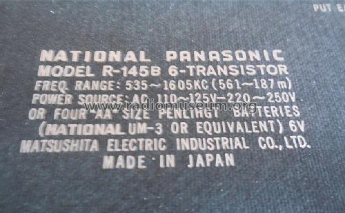 All Transistor R-145B; Panasonic, (ID = 1618081) Radio