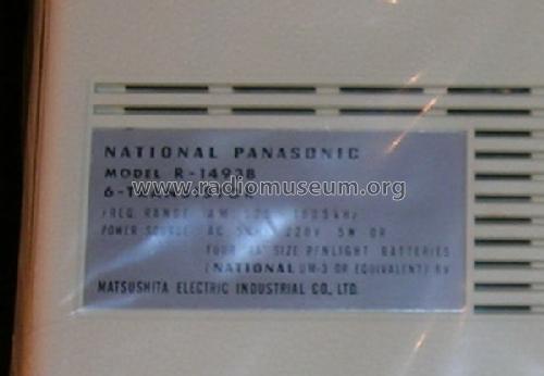 R-1493-B; Panasonic, (ID = 1593966) Radio