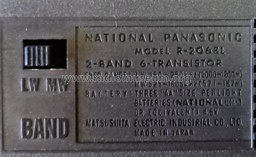 R-2068L; Panasonic, (ID = 2830312) Radio