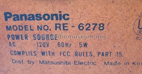 RE-6278; Panasonic, (ID = 1613673) Radio