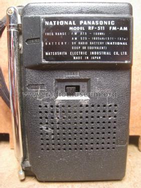 National Panasonic RF-511 FM-AM; Panasonic, (ID = 1954596) Radio