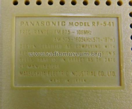 RF-541; Panasonic, (ID = 2702473) Radio