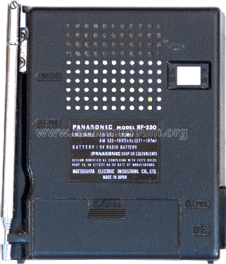 RF-550; Panasonic, (ID = 2710978) Radio