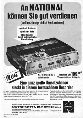 All Transistor Tape Recorder RQ-102s; Panasonic, (ID = 2563712) Reg-Riprod