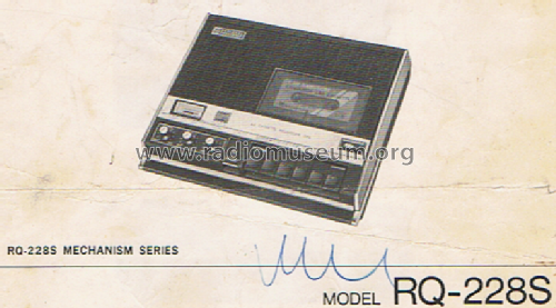 Portable Cassette Tape Recorder RQ-228 S; Panasonic, (ID = 2151459) Ton-Bild