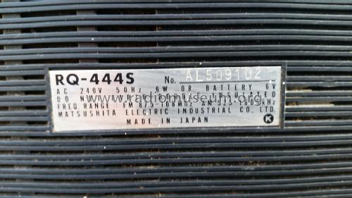 National Panasonic RQ-444S; Panasonic, (ID = 2521374) Radio