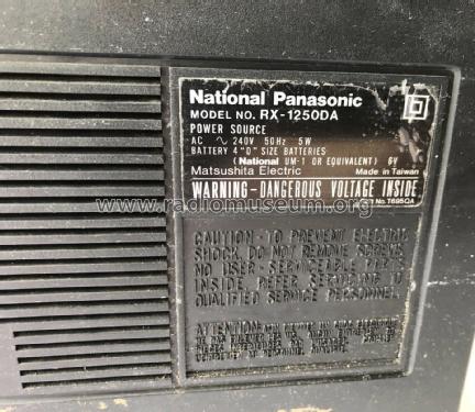 National Panasonic RX-1250DA; Panasonic, (ID = 2630047) Radio