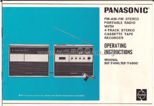 Stereo Cassette RF-7490; Panasonic, (ID = 2362793) Radio