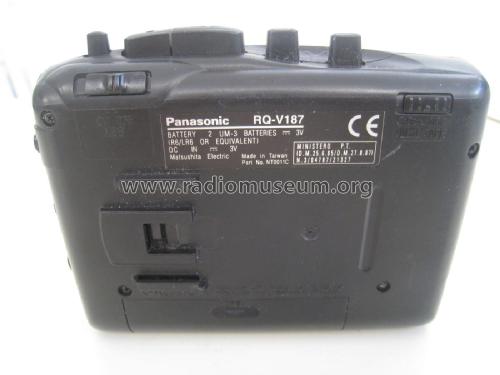 Stereo Radio Cassette Player RQ-V187; Panasonic, (ID = 2063951) Radio