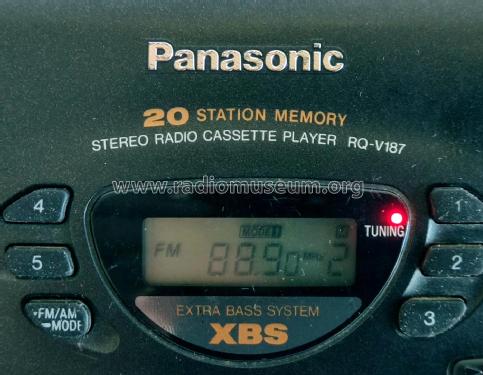 Stereo Radio Cassette Player RQ-V187; Panasonic, (ID = 2636281) Radio