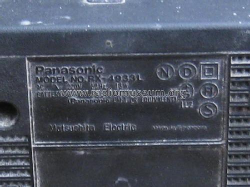 Stereo radio cassette RX-4933L; Panasonic, (ID = 2094651) Radio