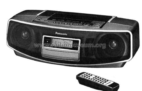 Stereo Radio Cassetten-Recorder CD RX-ED55; Panasonic, (ID = 1972826) Radio