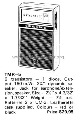TMR-5; Panasonic, (ID = 2383214) Radio