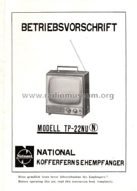 TP-22NU; Panasonic, (ID = 2497311) Television