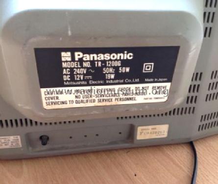 Panasonic - TV with 4-Band Stereo Radio Cassette Recorder TR-1200G; Panasonic, (ID = 1638567) Fernseh-R