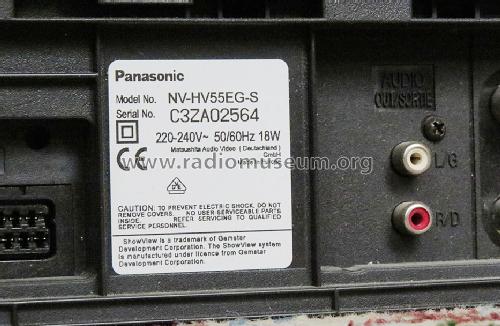 Video Cassette Recorder NV-HV55EG-S; Panasonic, (ID = 1712356) Ton-Bild