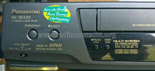 Video Cassette Recorder NV-SD420EU; Panasonic, (ID = 2413167) R-Player
