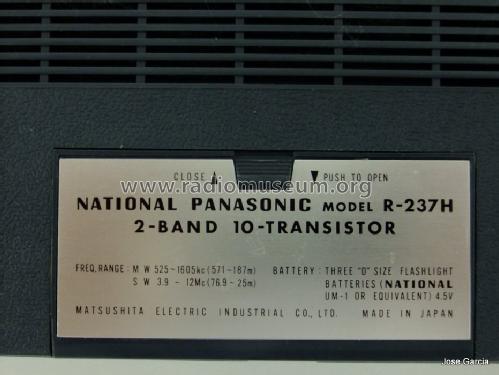 National Panasonic 2 Band 10-Transistor R-237H; Panasonic, (ID = 1259398) Radio