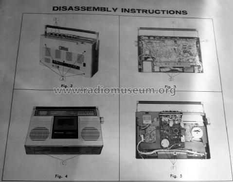 AM/AM Stereo Cassette Tape Recorder RS-451S; Panasonic, (ID = 1526373) Radio
