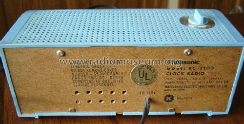Clock Radio RC-1103; Panasonic, (ID = 1459424) Radio