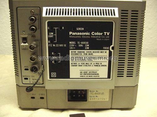 Color Television TC-800EU ; Panasonic, (ID = 974094) Television