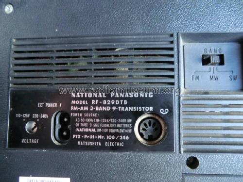 FM-AM 3-Band 9-Transistor RF-829DTB; Panasonic, (ID = 1302303) Radio