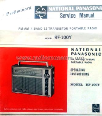 FM-AM 4-Band 12-Transistor 8-Diode Hi-Fi Sound Deluxe RF-100 Y; Panasonic, (ID = 1474545) Radio