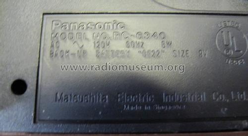 FM/AM Digital Clock Radio Accu-Set RC-6340; Panasonic, (ID = 1417605) Radio