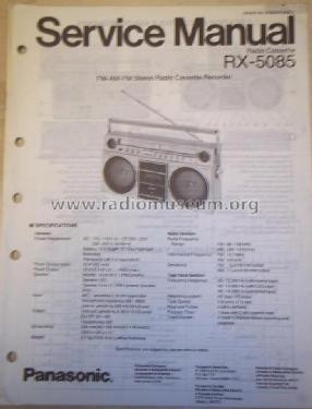 FM-AM-FM Stereo Radio Cassette Recorder RX-5085SA; Panasonic, (ID = 1486403) Radio