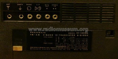 FM-AM Multi-Band RF-100MA; Panasonic, (ID = 1416773) Radio