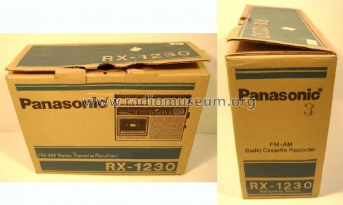 FM-AM Radio Cassette-Recorder RX-1230; Panasonic, (ID = 1065310) Radio