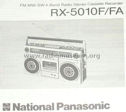 FM-MW-SW 4-Band Radio Stereo Cassette Recorder RX-5010FA; Panasonic, (ID = 1080102) Radio