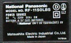 National Panasonic GX600 5 Band RF-1150; Panasonic, (ID = 532756) Radio