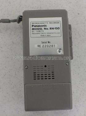 Microcassette Recorder RN-150; Panasonic, (ID = 1467251) Ton-Bild
