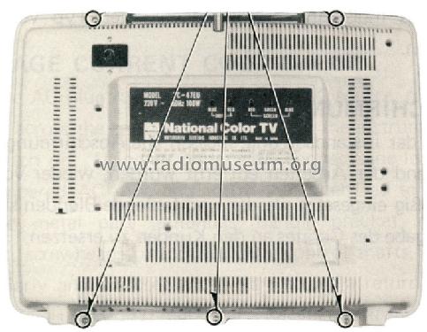 Pana-colour TC-47EU Ch= ETB6; Panasonic, (ID = 1078827) Television