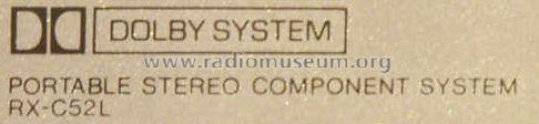 Portable Stereo Component System RX-C52L; Panasonic, (ID = 601234) Radio