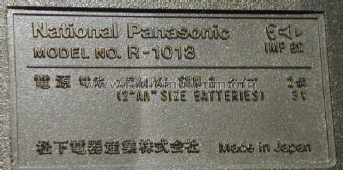 National Panasonic R-1018; Panasonic, (ID = 963232) Radio