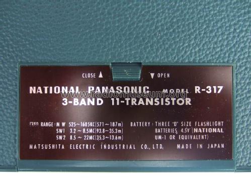 National Panasonic 3 Band Super SensitiveTuned RF stage R-317; Panasonic, (ID = 1060785) Radio