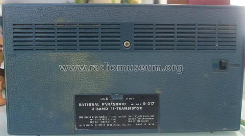 National Panasonic 3 Band Super SensitiveTuned RF stage R-317; Panasonic, (ID = 705572) Radio